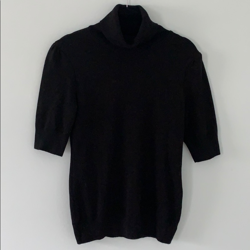 Short Sleeve Turtleneck Sweater